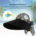  Wide Brim Empty Top Hat Bowknot Strp Sun Visor Cap Casual Beach Outdoor  eb-27312336
